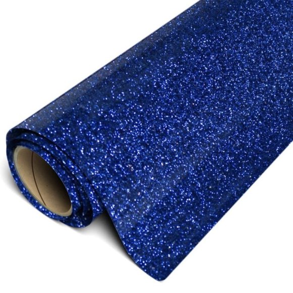 20" x 12" Glitter Royal Blue Siser Easyweed HTV Heat Transfer Iron-On Vinyl - Picture 1 of 5